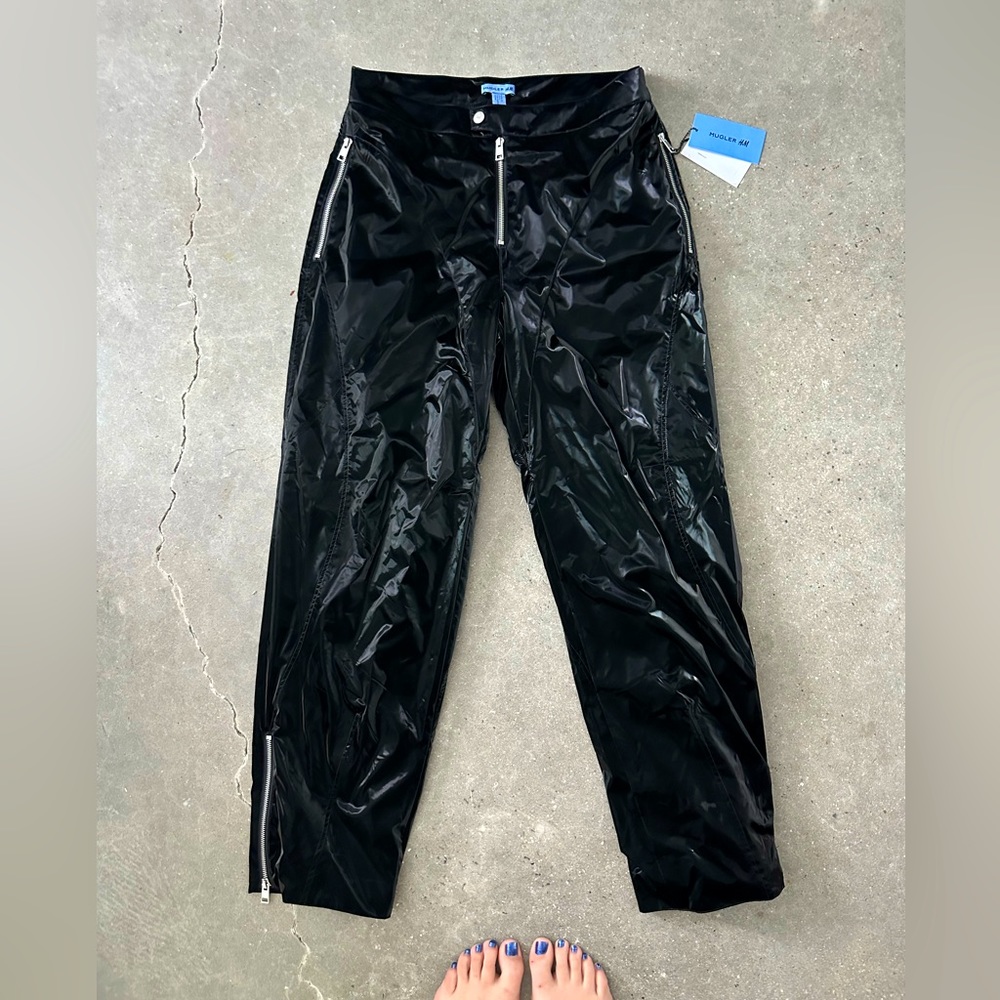 Mugler x H&M - Biker Pants Black size 34R